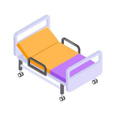 Hasta bakımı ve tıbbi tedavi için hastane yatağı