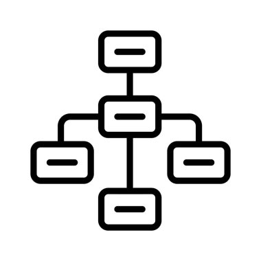 Hiyerarşik şema, takım rollerini ve organizasyonel yapıyı temsil ediyor