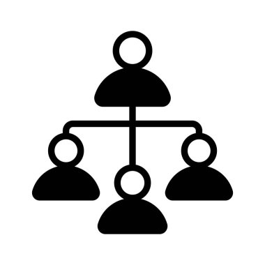 Örgüt hiyerarşisini temsil eden bir grup insan