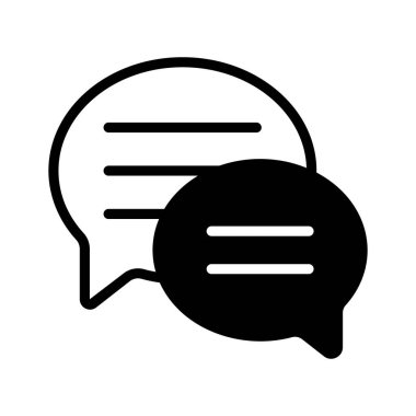 Konuşma baloncukları, diyalog ve iletişimi sembolize ediyor