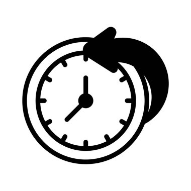 Zamanı ve hassas görevleri sembolize eden oklu bir saat