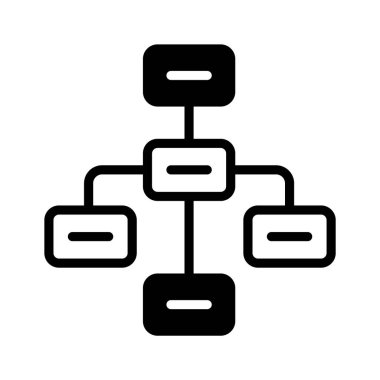 Hiyerarşik şema, takım rollerini ve organizasyonel yapıyı temsil ediyor