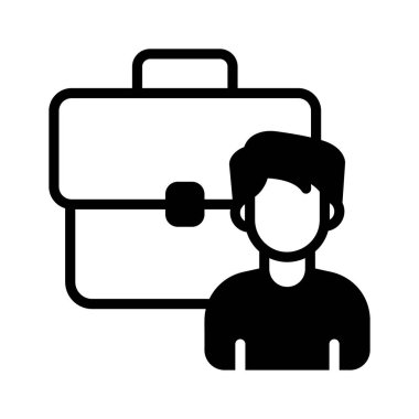 Profesyonel bir portföyü temsil eden bir kişinin evrak çantası.