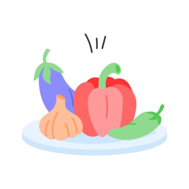 Çeşitli sebzeler, yemek ve atıştırmalıklar için sağlıklı bir seçenek.