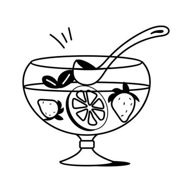 Meyveli içecek, ferahlatıcı ve partiler için mükemmel.