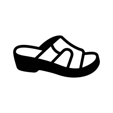 Terlik ayakkabıları modern tarzda, simge kullanmaya hazır