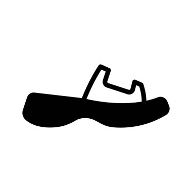 Terlik ayakkabıları modern tarzda, simge kullanmaya hazır