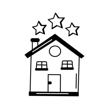 Müşteri ya da emlak derecelendirmesi için yıldızlı ev