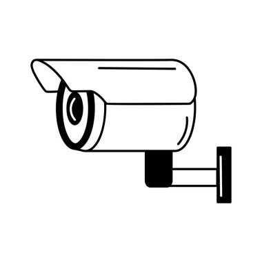 Mülk gözetlemesini temsil eden güvenlik kamerası simgesi