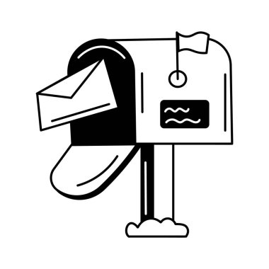 İpotek belgelerine sahip bir posta kutusunun simgesi