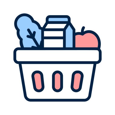 Bakkal ürünlerini veya taze ürünleri temsil eden simge