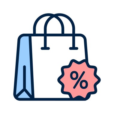 Alışveriş indirimini temsil eden ya da teklif eden simge