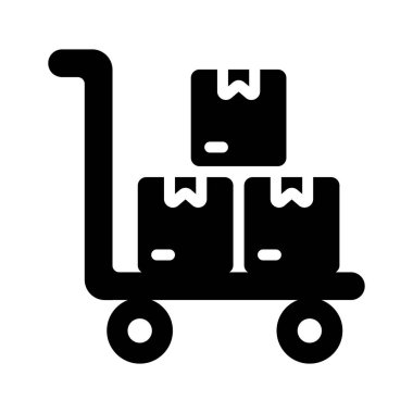 Eşyalar taşımak için kullanılan bir tramvayın simgesi