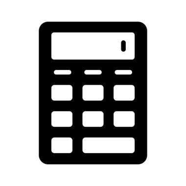 Finansal ya da fiyat hesaplamaları için bir hesap makinesinin simgesi