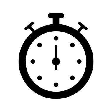 Zamanlama veya izleme süresi için kronometre simgesi