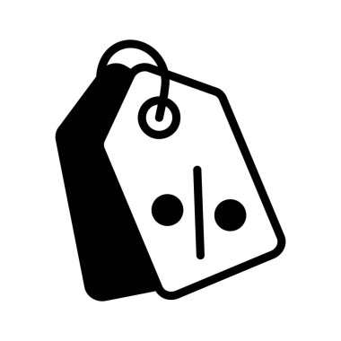 Ürün fiyatlandırması veya indirimleri için fiyat etiketlerini temsil eden simge