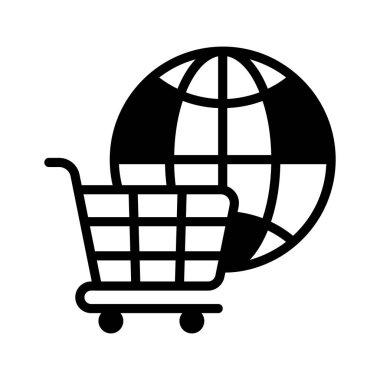 Moda tarzında Uluslararası Alışveriş vektörü tasarımı