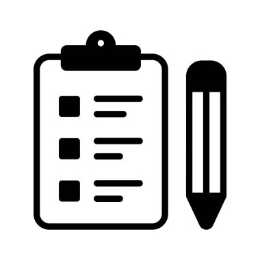 Not ve görevler için kontrol listesi ve kalem içeren pano