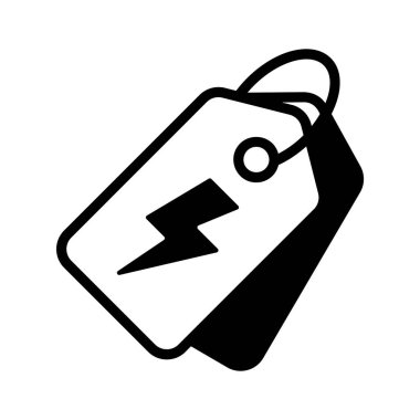 Fiyat veya indirim etiketini gösteren etiket simgesi