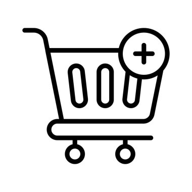Bir alışveriş arabasına öge ekleme simgesi