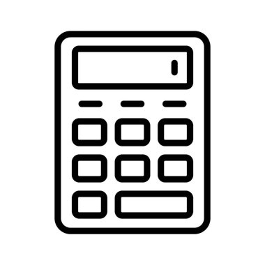 Finansal ya da fiyat hesaplamaları için bir hesap makinesinin simgesi