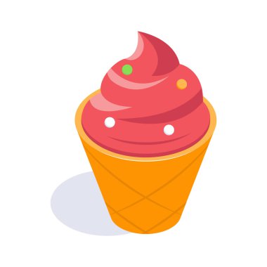 Bu muhteşem dondurma ikonunu modern tarzda kavrayın.