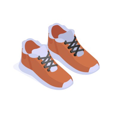 Açık hava aktiviteleri için uygun bir çift spor ayakkabı.