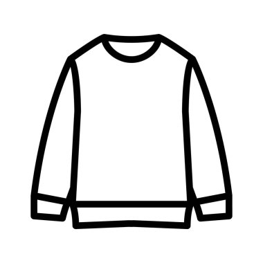 Günlük giyim tasarımı için temel t-shirt simgesi