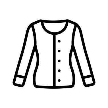 Günlük giyim tasarımı için temel t-shirt simgesi