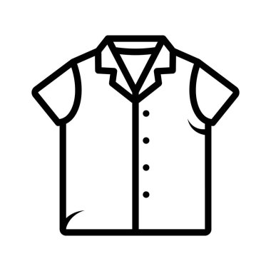 Günlük giyim tasarımı için temel t-shirt simgesi