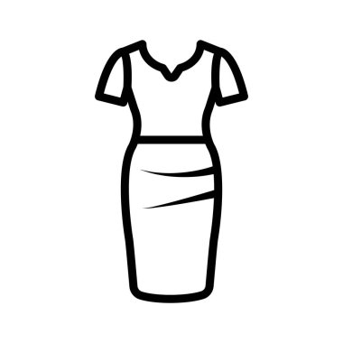 Günlük giyim tasarımı için temel t-shirt simgesi