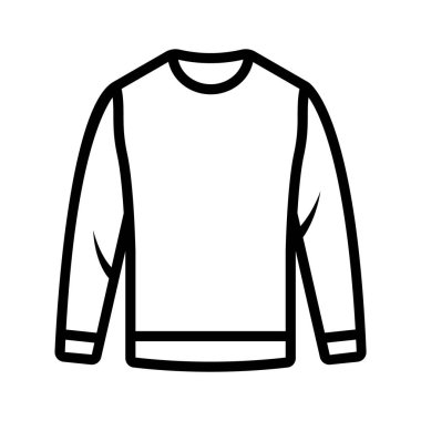 Günlük giyim tasarımı için temel t-shirt simgesi