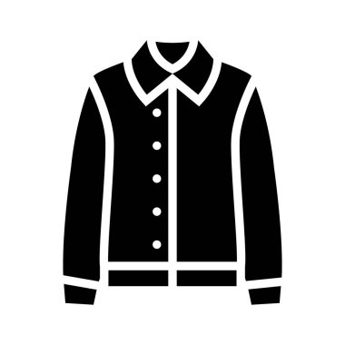 Katman için basit bir ceketin simgesi