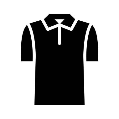 Günlük giyim tasarımı için temel t-shirt simgesi