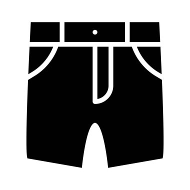 Sıcak hava için cepleri olan günlük şortlar.