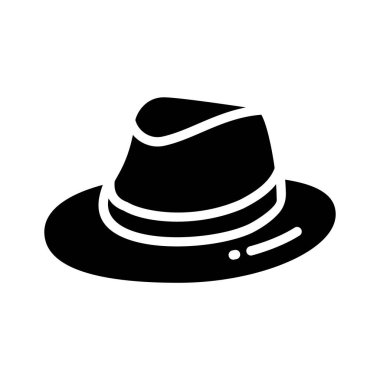 Tarz veya güneş koruması için basit bir şapka simgesi