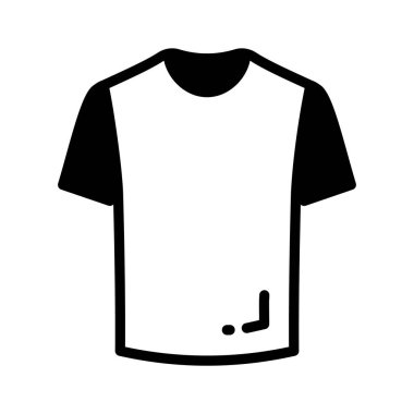 Günlük giyim tasarımı için temel t-shirt simgesi