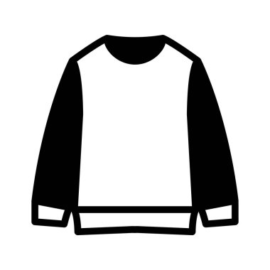 Katman için basit bir uzun kollu gömleğin simgesi