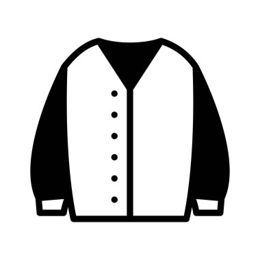 Sade bir hırkayı temsil eden basit bir simge