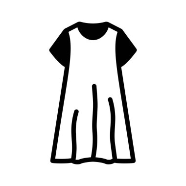 Icon of a dress suitable for everyday wear clipart