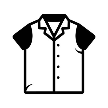 Günlük giyim tasarımı için temel t-shirt simgesi