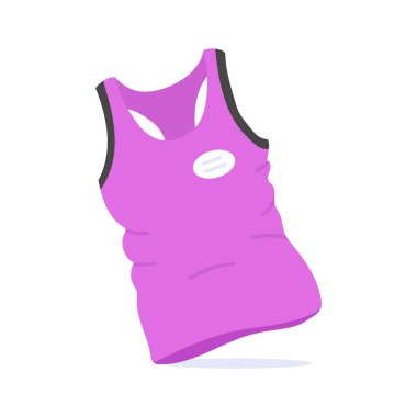 Düzenlenebilir tasarımda kolsuz tişörtün moda el çizimi simgesi