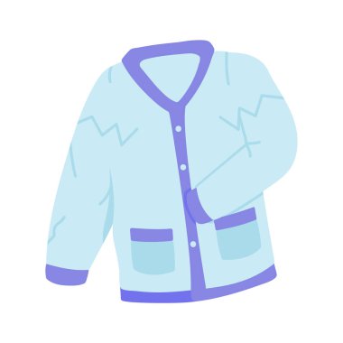 Kış giysileri, mevsimlik kıyafet vektör tasarımı