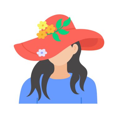 Çiçek aksanlı zarif, geniş kenarlı şapka, yaz için mükemmel.