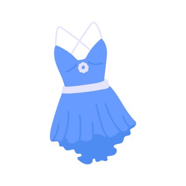 Moda tarzında şaşırtıcı kokteyl elbisesi vektör tasarımı