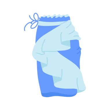 Beyaz arkaplanda izole edilmiş etek simgesi kullanmaya hazır