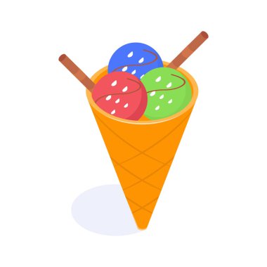 Bu harika dondurma külahını modern tarzda alın.