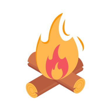 Modern tarzdaki şu yaratıcı izometrik şenlik ateşine bir bakın.