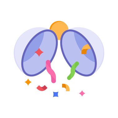 Herhangi bir partiyi neşelendirmek için bir konfeti patlaması