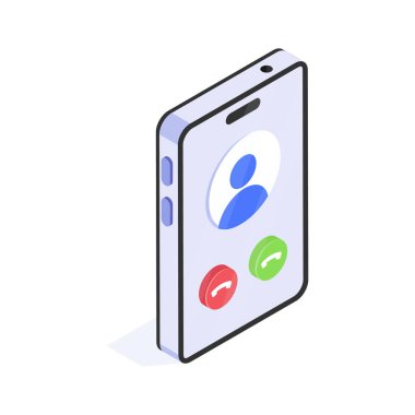 Modern izometrik tarzda bu inanılmaz telefon çağrısını alın